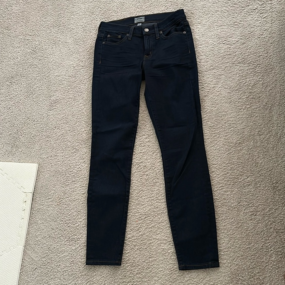 J Crew skinny jeans, size 25, dark blue